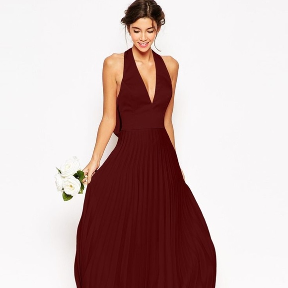 asos red formal dress